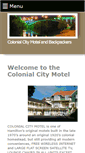 Mobile Screenshot of colonialcitymotel.com