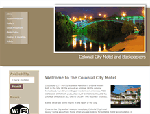 Tablet Screenshot of colonialcitymotel.com